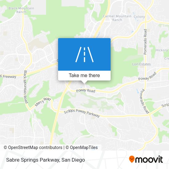 Sabre Springs Parkway map
