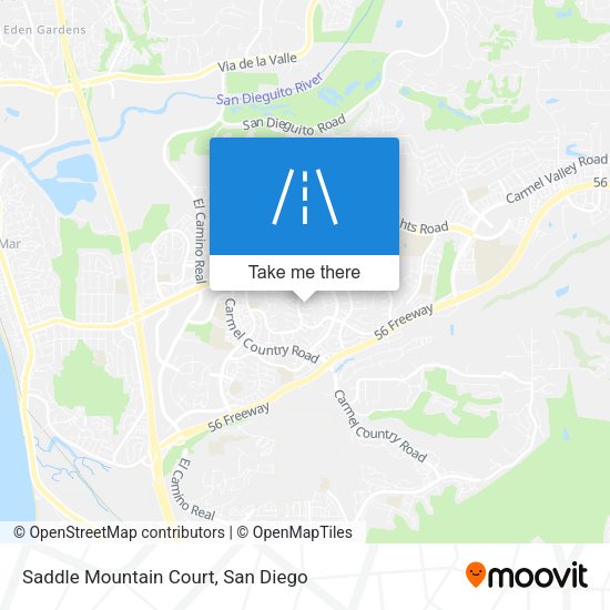 Saddle Mountain Court map