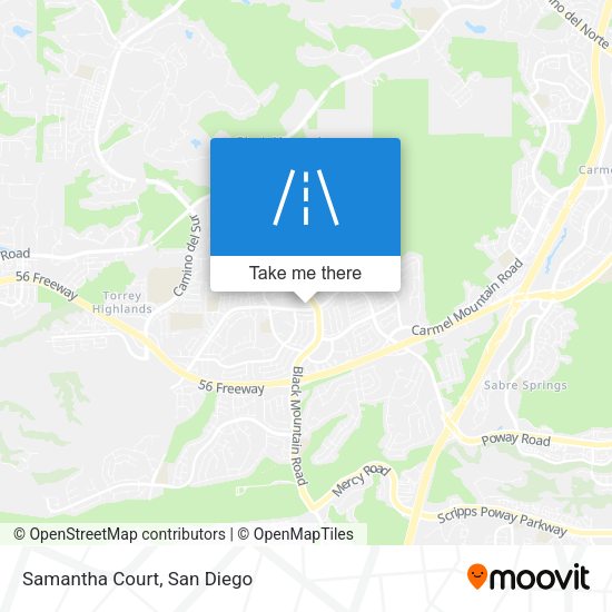 Mapa de Samantha Court