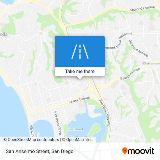 San Anselmo Street map