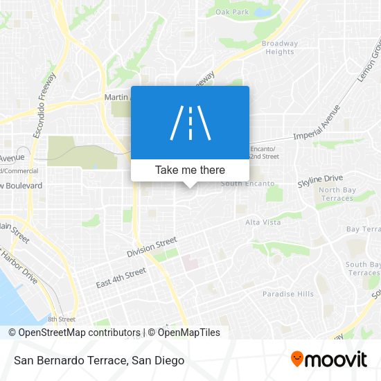 San Bernardo Terrace map