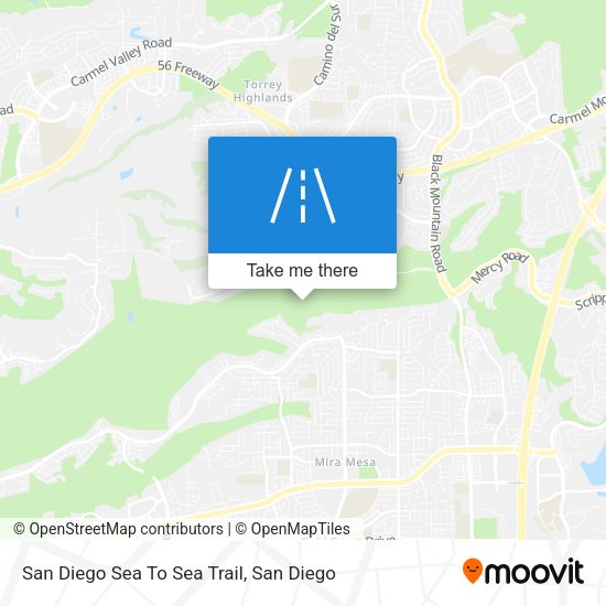 Mapa de San Diego Sea To Sea Trail