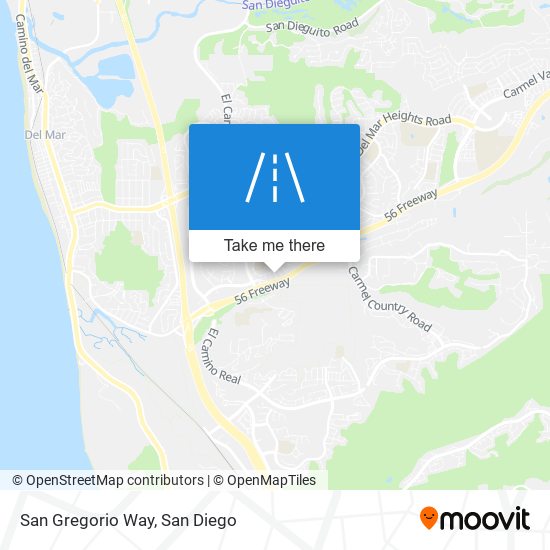 Mapa de San Gregorio Way