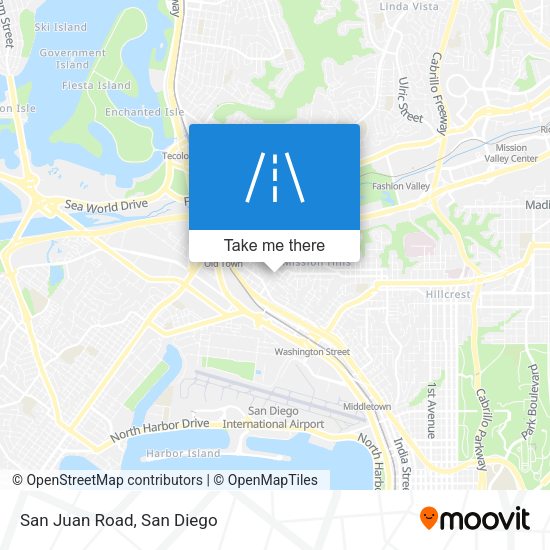 Mapa de San Juan Road