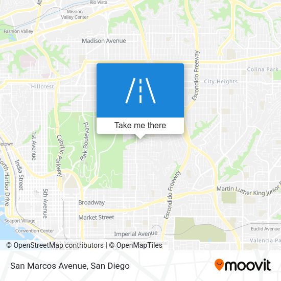 Mapa de San Marcos Avenue