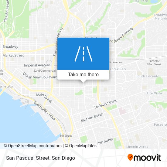 San Pasqual Street map