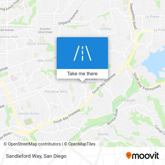 Sandleford Way map