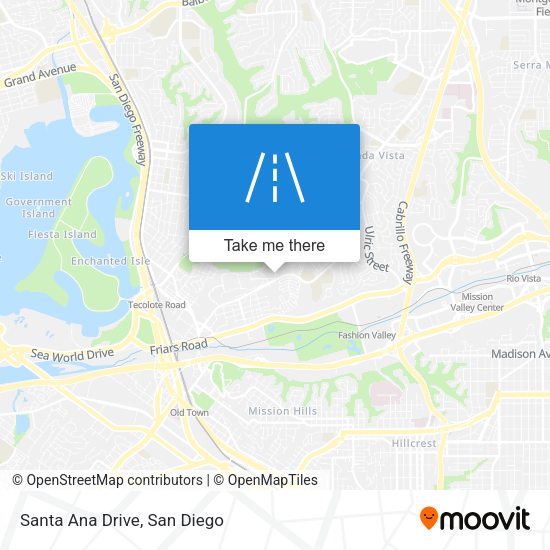Mapa de Santa Ana Drive