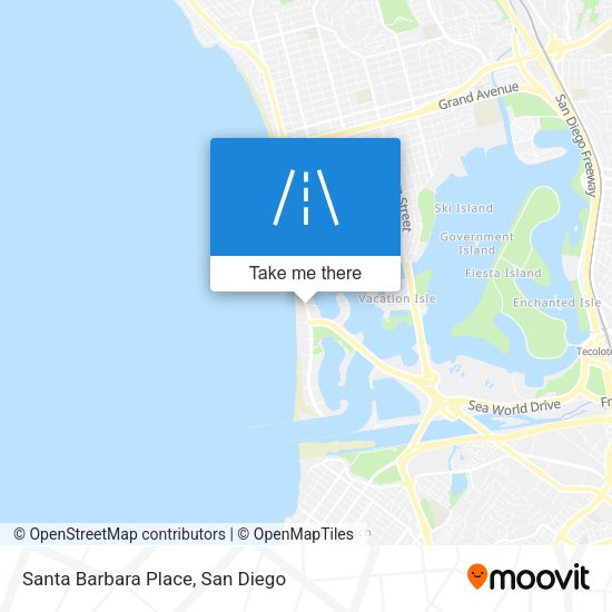 Santa Barbara Place map