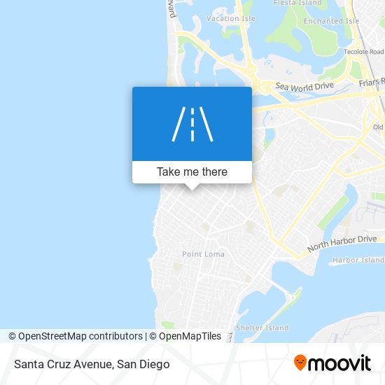 Santa Cruz Avenue map