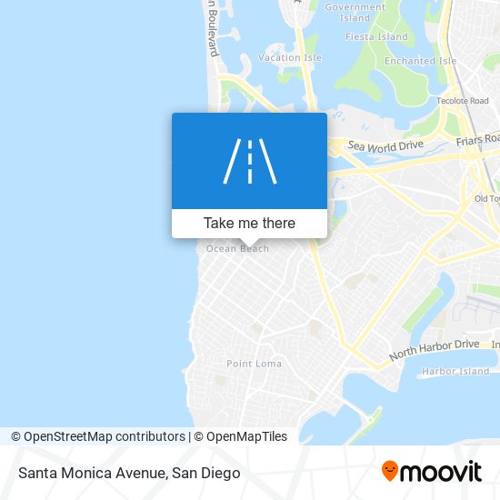 Santa Monica Avenue map