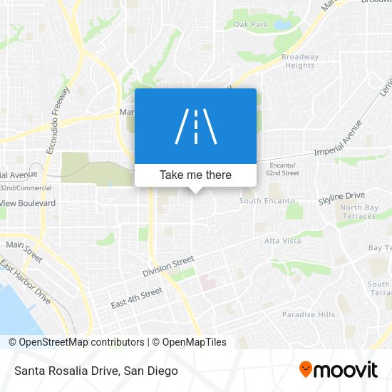 Mapa de Santa Rosalia Drive