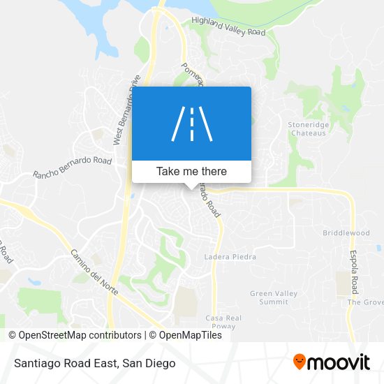 Santiago Road East map