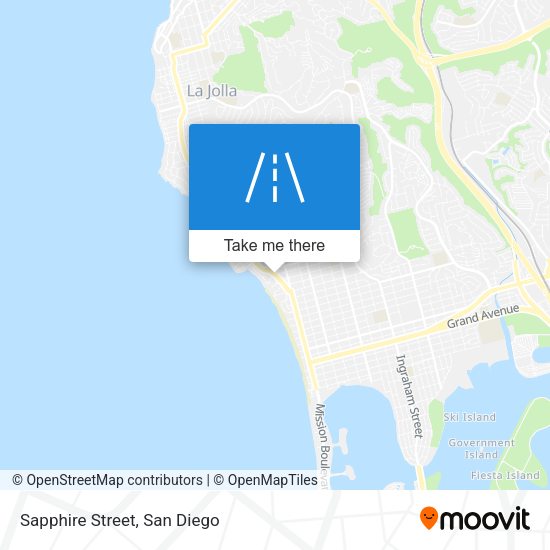 Sapphire Street map