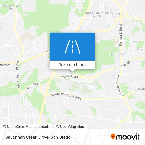 Savannah Creek Drive map