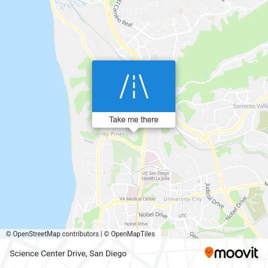 Mapa de Science Center Drive