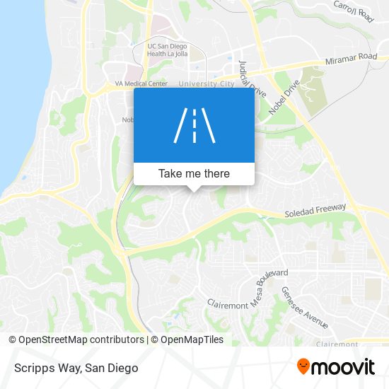 Scripps Way map