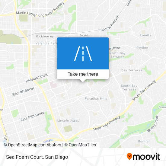 Sea Foam Court map