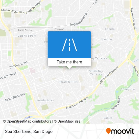 Mapa de Sea Star Lane
