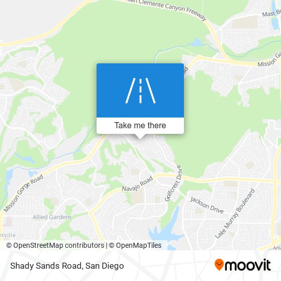 Mapa de Shady Sands Road
