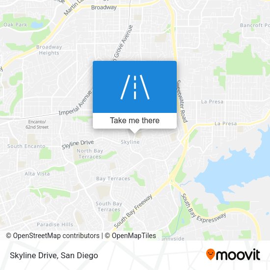 Mapa de Skyline Drive