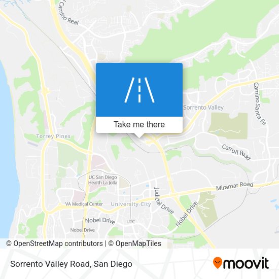 Sorrento Valley Road map