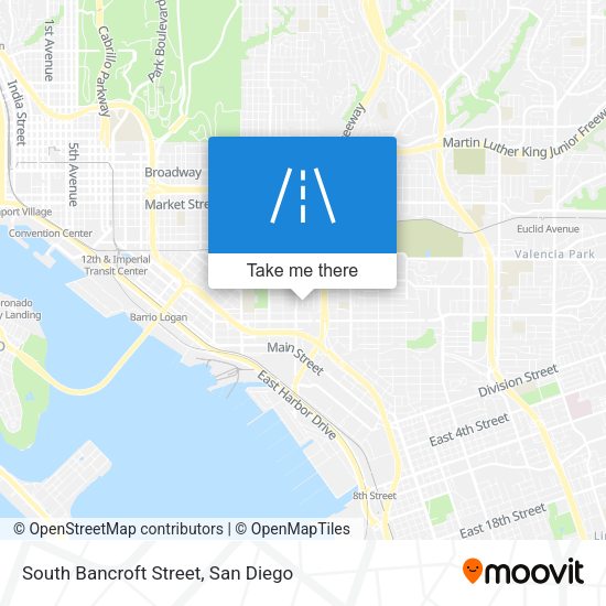 South Bancroft Street map