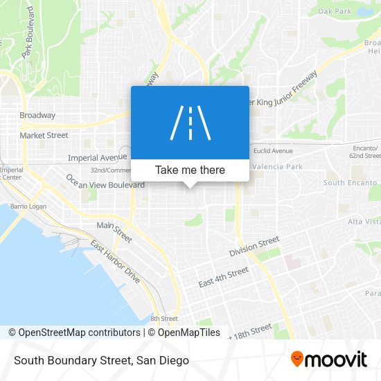 South Boundary Street map