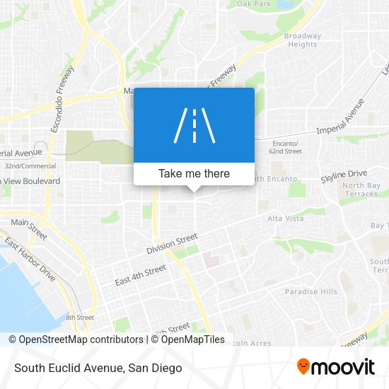 Mapa de South Euclid Avenue
