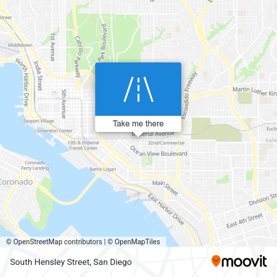 South Hensley Street map