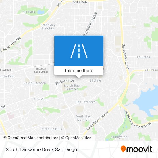 South Lausanne Drive map