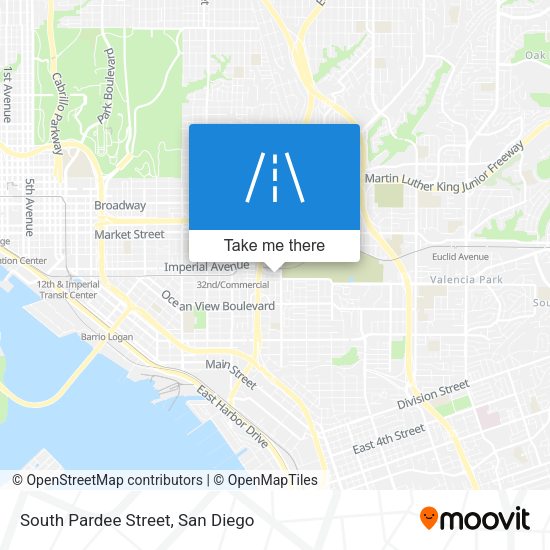 South Pardee Street map