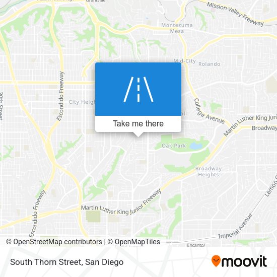 Mapa de South Thorn Street
