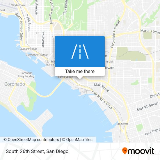 Mapa de South 26th Street