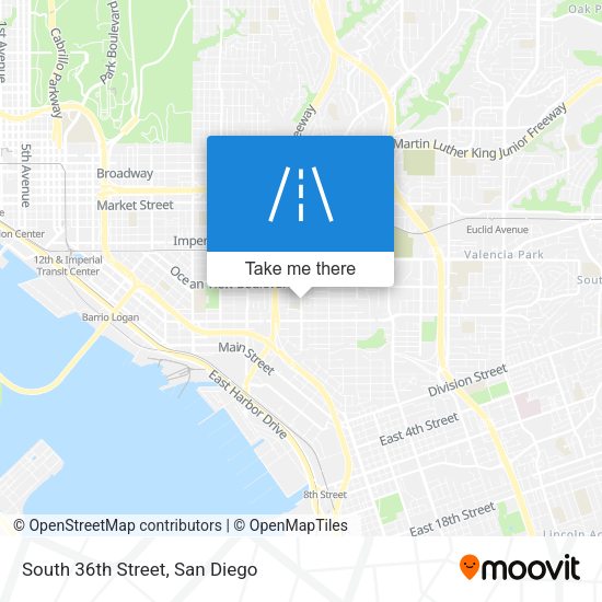 Mapa de South 36th Street