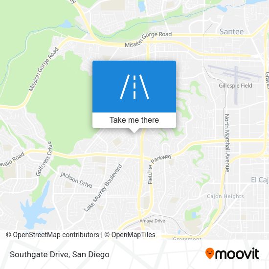Mapa de Southgate Drive