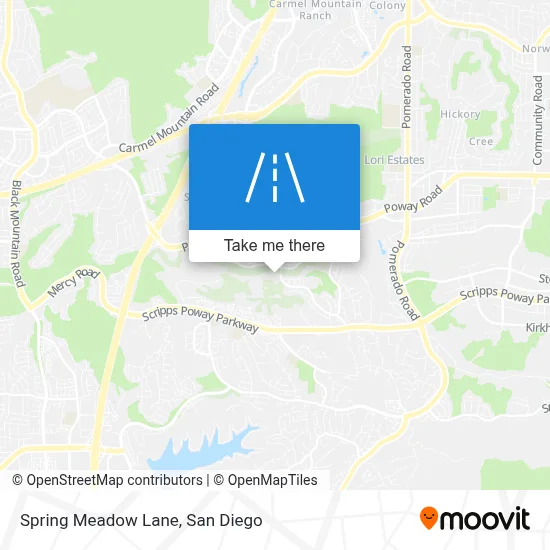 Spring Meadow Lane map