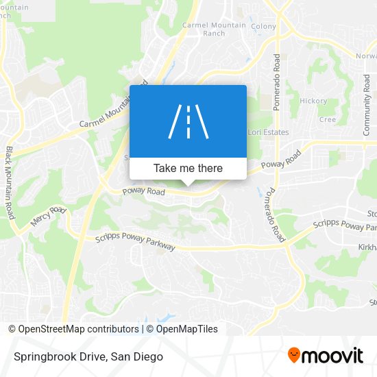 Mapa de Springbrook Drive
