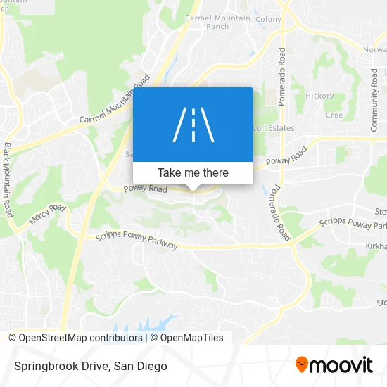 Springbrook Drive map