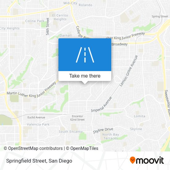 Mapa de Springfield Street