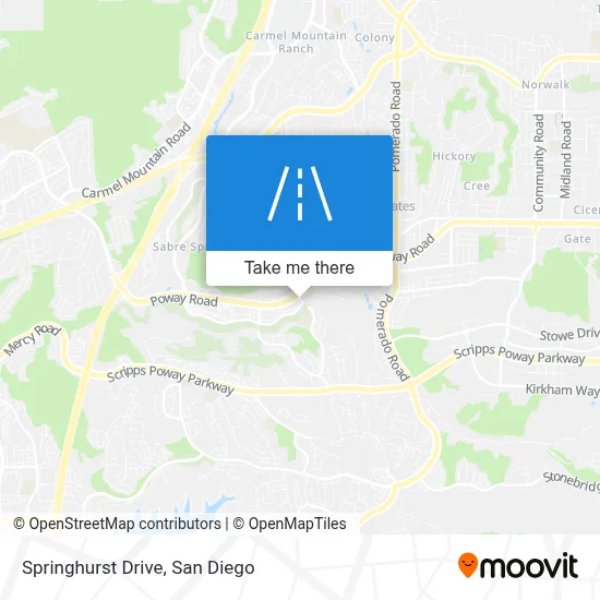 Springhurst Drive map