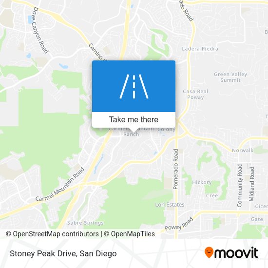Mapa de Stoney Peak Drive