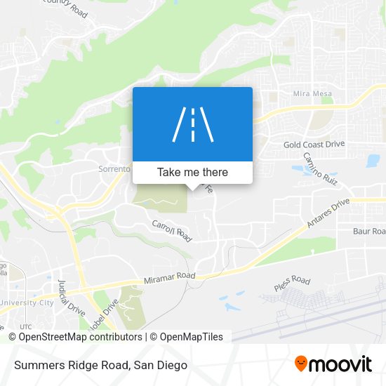 Summers Ridge Road map