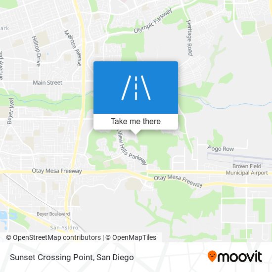 Sunset Crossing Point map
