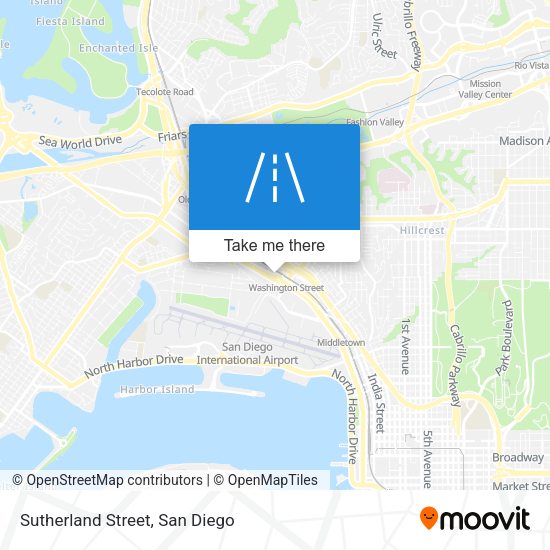 Mapa de Sutherland Street