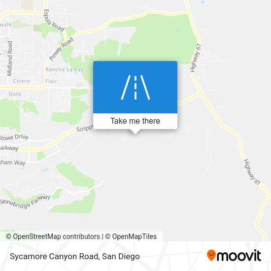 Mapa de Sycamore Canyon Road