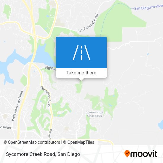 Sycamore Creek Road map