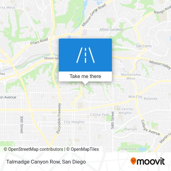 Mapa de Talmadge Canyon Row