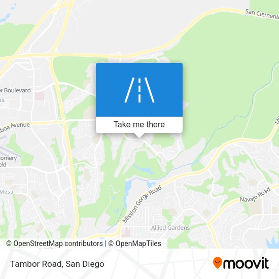 Mapa de Tambor Road