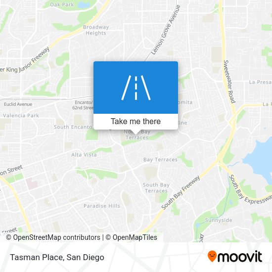 Mapa de Tasman Place
